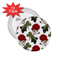 Roses-51 2 25  Buttons (10 Pack)  by nateshop