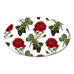 Roses-51 Oval Magnet by nateshop