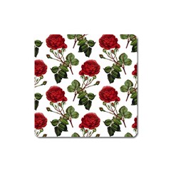 Roses-51 Square Magnet by nateshop