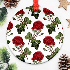 Roses-51 Round Ornament (two Sides) by nateshop