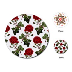 Roses-51 Playing Cards Single Design (round) by nateshop