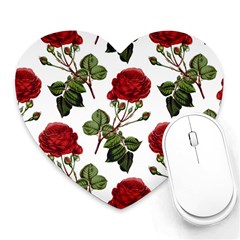 Roses-51 Heart Mousepad by nateshop