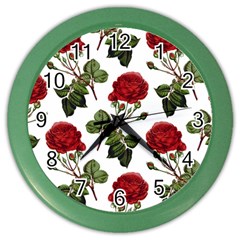 Roses-51 Color Wall Clock by nateshop