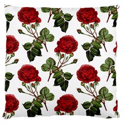 Roses-51 Large Premium Plush Fleece Cushion Case (one Side) by nateshop