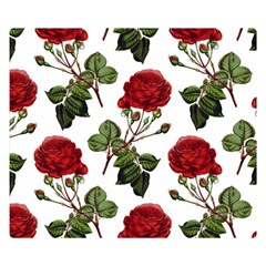 Roses-51 Two Sides Premium Plush Fleece Blanket (small) by nateshop