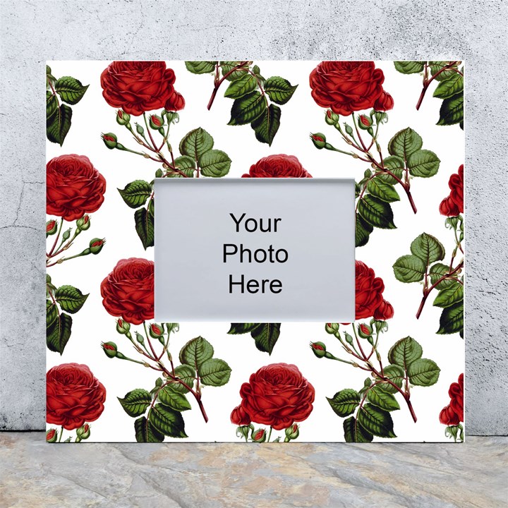 Roses-51 White Wall Photo Frame 5  x 7 