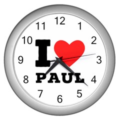 I Love Paul Wall Clock (silver) by ilovewhateva