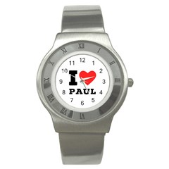 I Love Paul Stainless Steel Watch by ilovewhateva