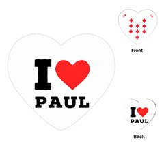 I Love Paul Playing Cards Single Design (heart) by ilovewhateva