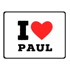 I Love Paul Fleece Blanket (small) by ilovewhateva