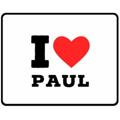 I Love Paul Two Sides Fleece Blanket (medium) by ilovewhateva