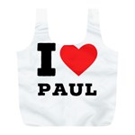 I love paul Full Print Recycle Bag (L) Back