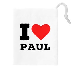 I Love Paul Drawstring Pouch (4xl) by ilovewhateva