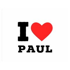 I Love Paul Premium Plush Fleece Blanket (medium) by ilovewhateva