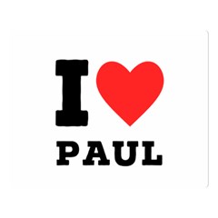 I Love Paul Premium Plush Fleece Blanket (large) by ilovewhateva