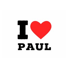 I Love Paul Premium Plush Fleece Blanket (extra Small)