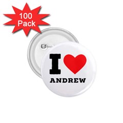 I Love Andrew 1 75  Buttons (100 Pack) 