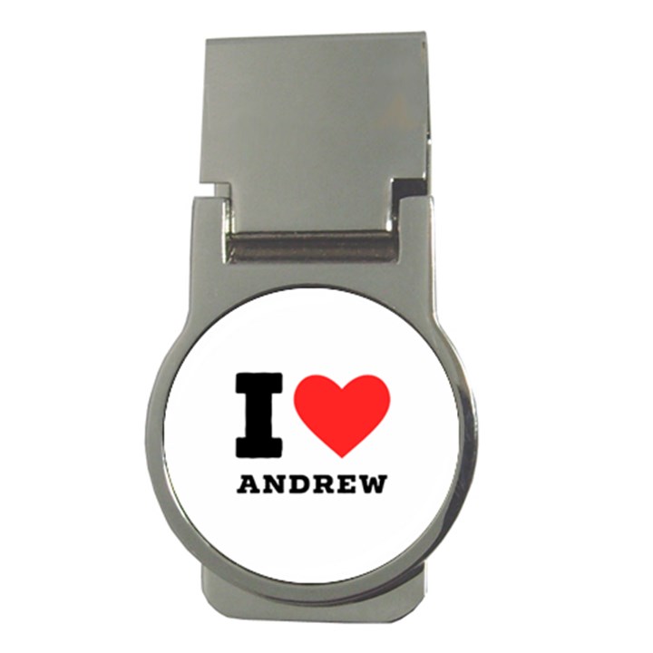 I love andrew Money Clips (Round) 