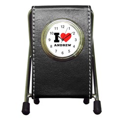 I Love Andrew Pen Holder Desk Clock by ilovewhateva