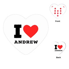 I Love Andrew Playing Cards Single Design (heart) by ilovewhateva