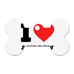 I Love Andrew Dog Tag Bone (one Side) by ilovewhateva