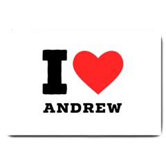 I Love Andrew Large Doormat by ilovewhateva