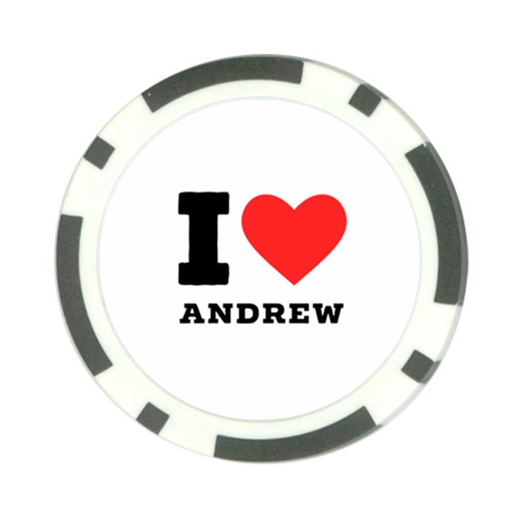 I love andrew Poker Chip Card Guard (10 pack)