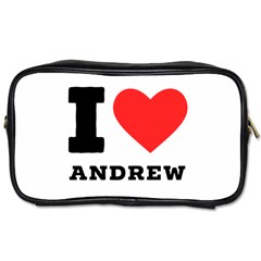 I Love Andrew Toiletries Bag (one Side) by ilovewhateva