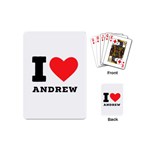 I love andrew Playing Cards Single Design (Mini) Back