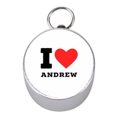 I Love Andrew Mini Silver Compasses by ilovewhateva