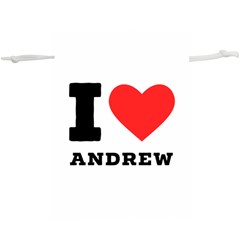 I Love Andrew Lightweight Drawstring Pouch (xl) by ilovewhateva