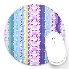 Background Graphic Beautiful Wallpaper Art Round Mousepad