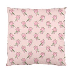 Flowers Bloom Blossom Pastel Pink Pattern Standard Cushion Case (two Sides)