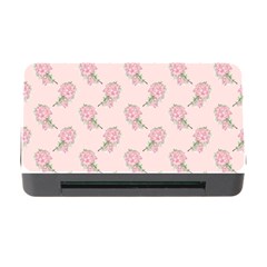 Flowers Bloom Blossom Pastel Pink Pattern Memory Card Reader With Cf