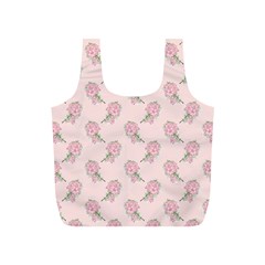 Flowers Bloom Blossom Pastel Pink Pattern Full Print Recycle Bag (s)