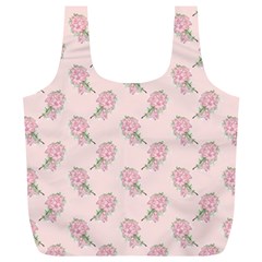 Flowers Bloom Blossom Pastel Pink Pattern Full Print Recycle Bag (xl)