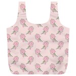 Flowers Bloom Blossom Pastel Pink Pattern Full Print Recycle Bag (XL) Front