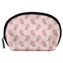 Flowers Bloom Blossom Pastel Pink Pattern Accessory Pouch (large) by Jancukart