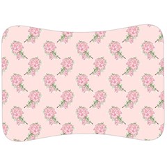 Flowers Bloom Blossom Pastel Pink Pattern Velour Seat Head Rest Cushion by Jancukart