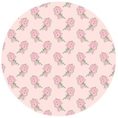 Flowers Bloom Blossom Pastel Pink Pattern Wooden Bottle Opener (round)