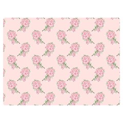 Flowers Bloom Blossom Pastel Pink Pattern Two Sides Premium Plush Fleece Blanket (extra Small) by Jancukart