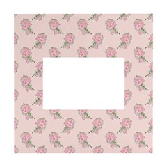 Flowers Bloom Blossom Pastel Pink Pattern White Box Photo Frame 4  X 6  by Jancukart