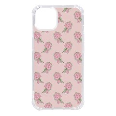 Flowers Bloom Blossom Pastel Pink Pattern Iphone 14 Tpu Uv Print Case by Jancukart