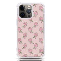 Flowers Bloom Blossom Pastel Pink Pattern Iphone 13 Pro Tpu Uv Print Case