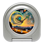 Ai Generated Surrealist Fantasy Dream Moon Space Travel Alarm Clock Front