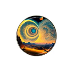 Ai Generated Surrealist Fantasy Dream Moon Space Hat Clip Ball Marker (4 Pack)