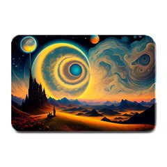 Ai Generated Surrealist Fantasy Dream Moon Space Plate Mats