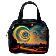 Ai Generated Surrealist Fantasy Dream Moon Space Classic Handbag (one Side)