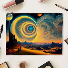 Ai Generated Surrealist Fantasy Dream Moon Space Cosmetic Bag (xl)