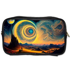 Ai Generated Surrealist Fantasy Dream Moon Space Toiletries Bag (one Side)